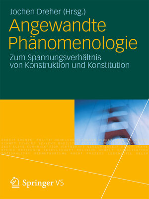 cover image of Angewandte Phänomenologie